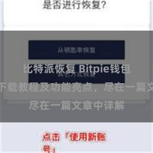 比特派恢复 Bitpie钱包最新版本下载教程及功能亮点，尽在一篇文章中详解