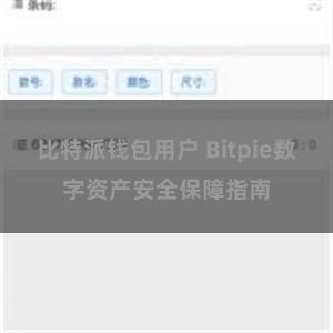 比特派钱包用户 Bitpie数字资产安全保障指南