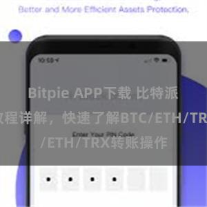 Bitpie APP下载 比特派钱包转账教程详解，快速了解BTC/ETH/TRX转账操作