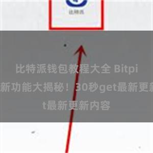 比特派钱包教程大全 Bitpie钱包新功能大揭秘！30秒get最新更新内容