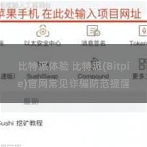 比特派体验 比特派(Bitpie)官网常见诈骗防范提醒