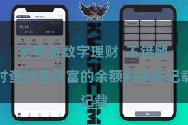 比特派数字理财  不错随时查抄各财富的余额和来往记载