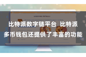 比特派数字链平台  比特派多币钱包还提供了丰富的功能
