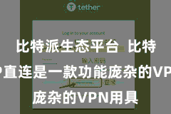 比特派生态平台  比特派APP直连是一款功能庞杂的VPN用具