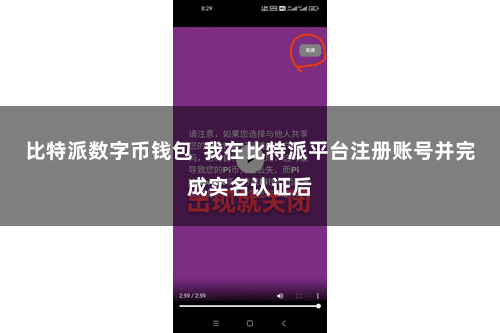 比特派数字币钱包 我在比特派平台注册账号并完成实名认证后